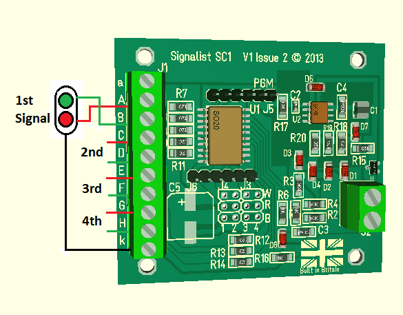 Two aspect signal wiring diagram