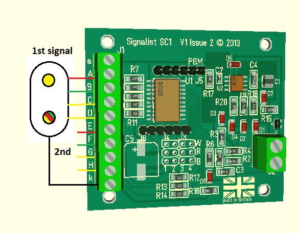 Four aspect searchlight signal wiring diagram